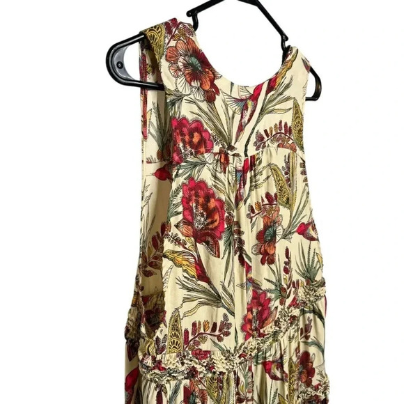 Free People Dress Haze Hummingbird Floral Print Tiered Tunic Top Sz. M - Picture 11 of 12